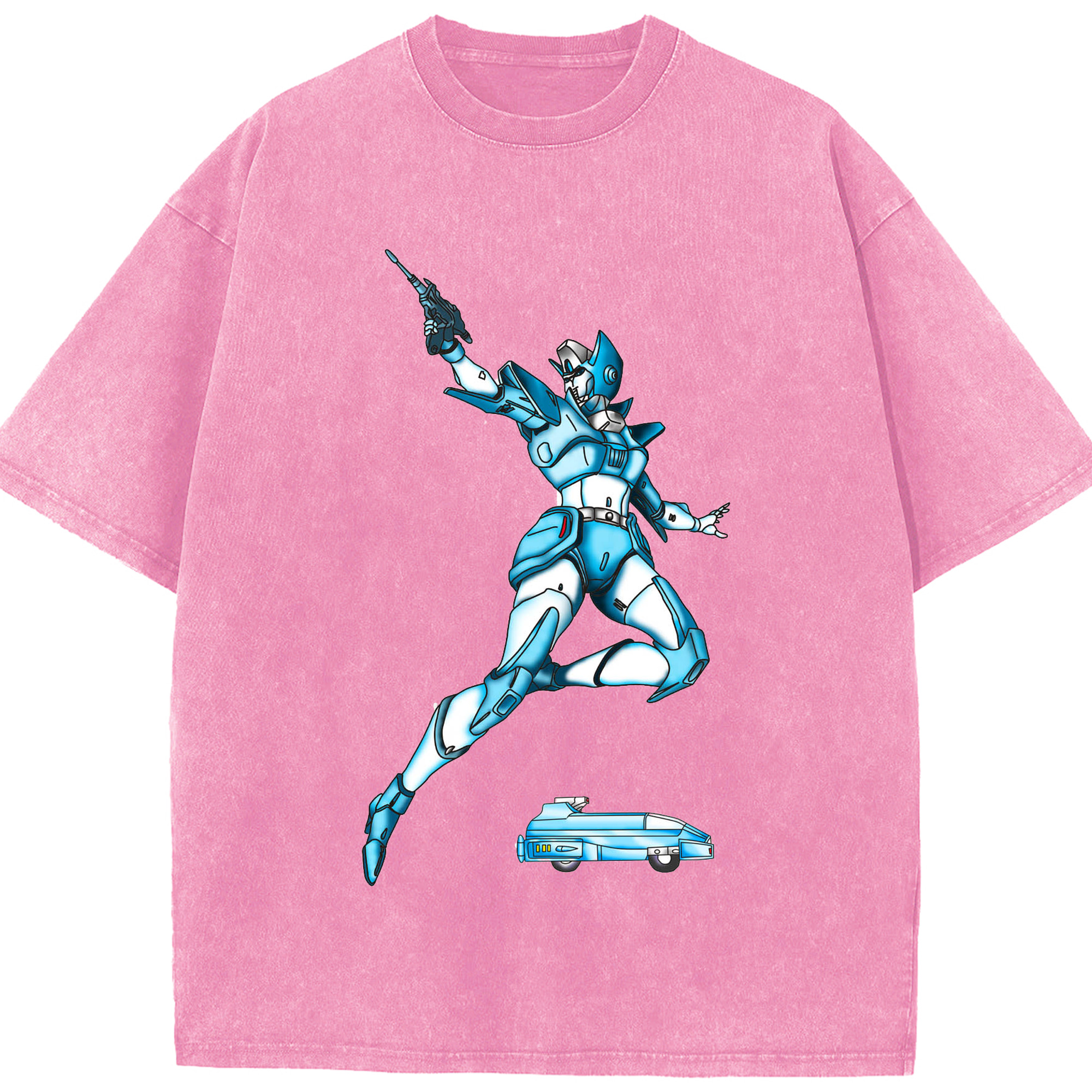 （画像用）  綿100% ヴィンテージ風 半袖Tシャツ（フロントプリント）
